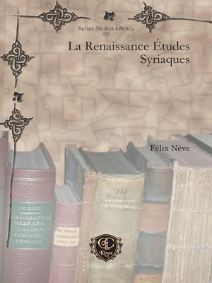 cover image of La Renaissance Études Syriaques